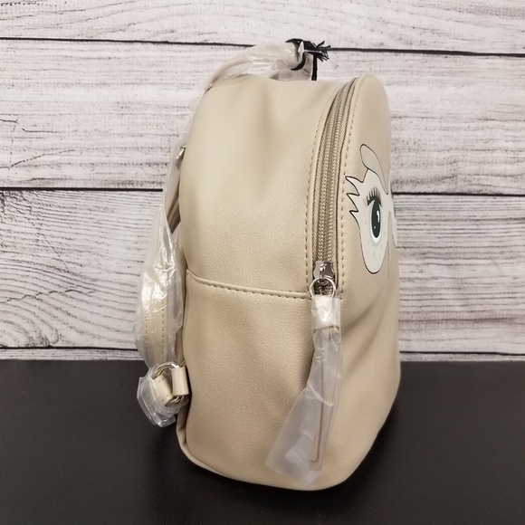 NEW T-Shirt & Jeans Owl face Graphic Mini Backpack main image 6